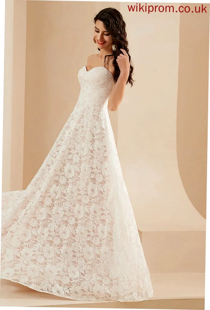 A-Line Dress Wedding Floor-Length Wedding Dresses Sweetheart Viv