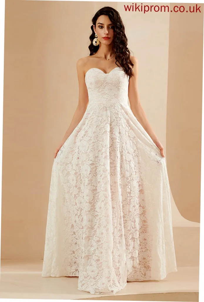 A-Line Dress Wedding Floor-Length Wedding Dresses Sweetheart Viv