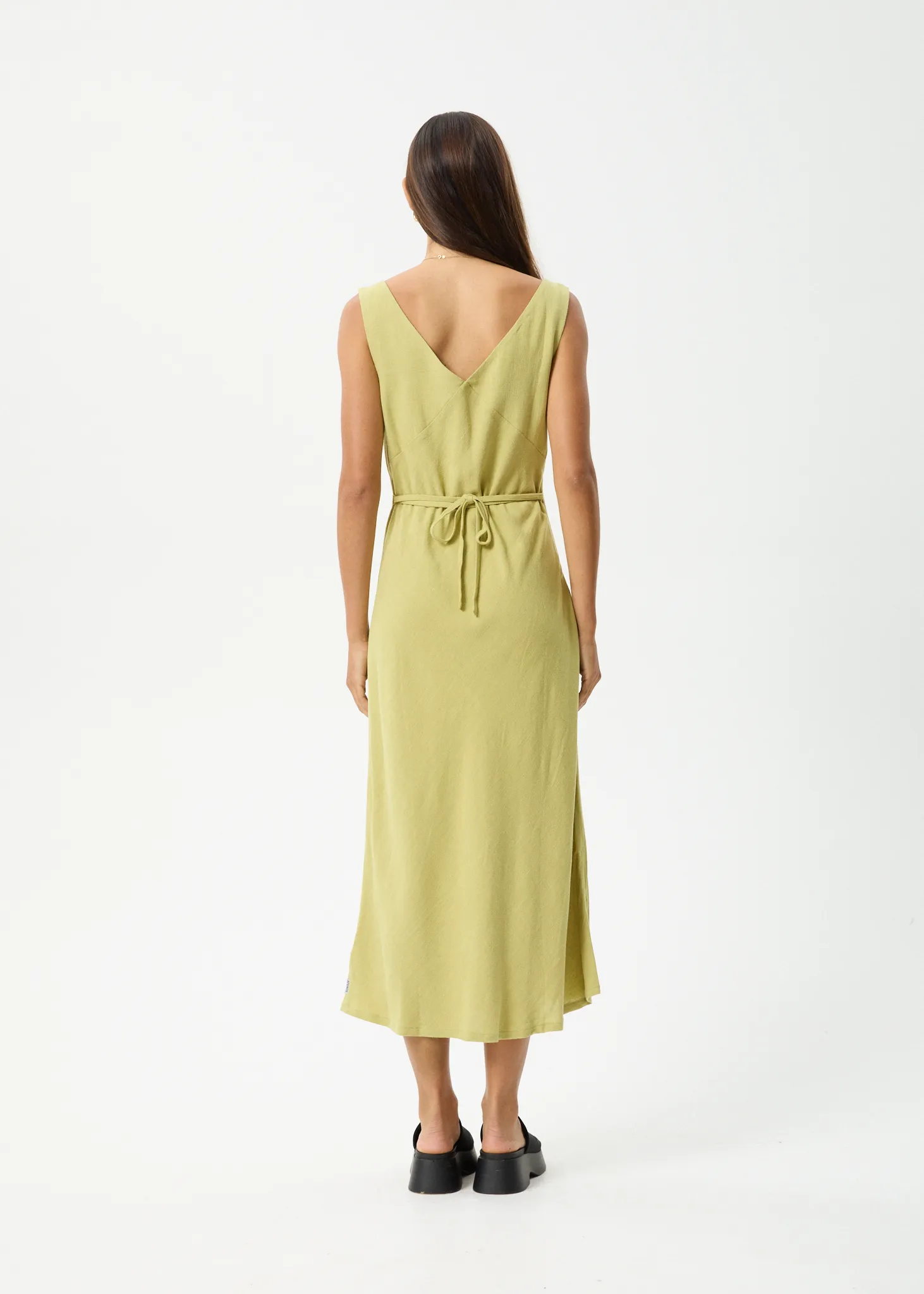 AFENDS Womens Amaya - Maxi Dress - Lemongrass