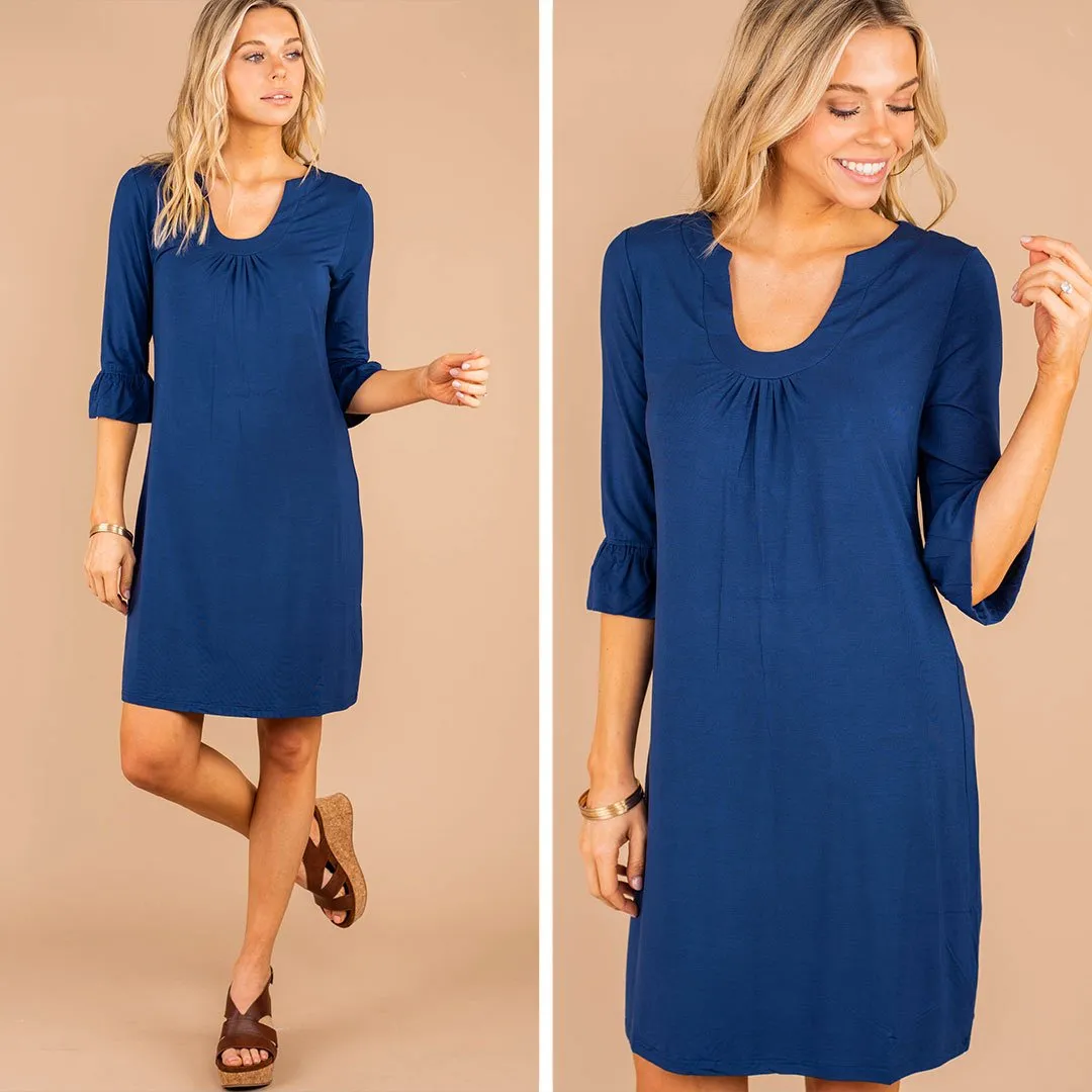 All For Classics Dress, Navy
