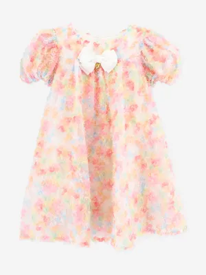 Angels Face Girls Confetti Dress in Orange