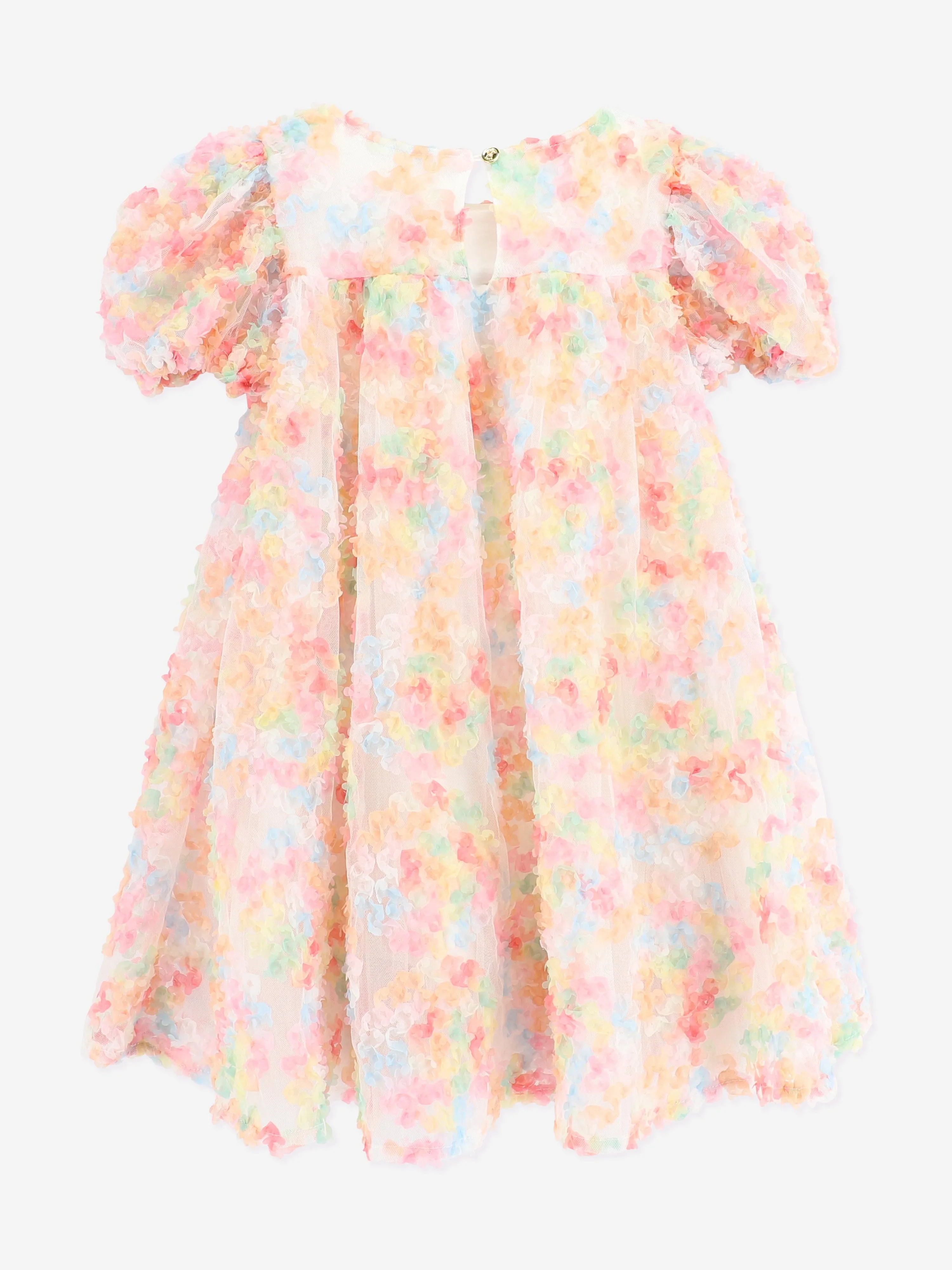 Angels Face Girls Confetti Dress in Orange