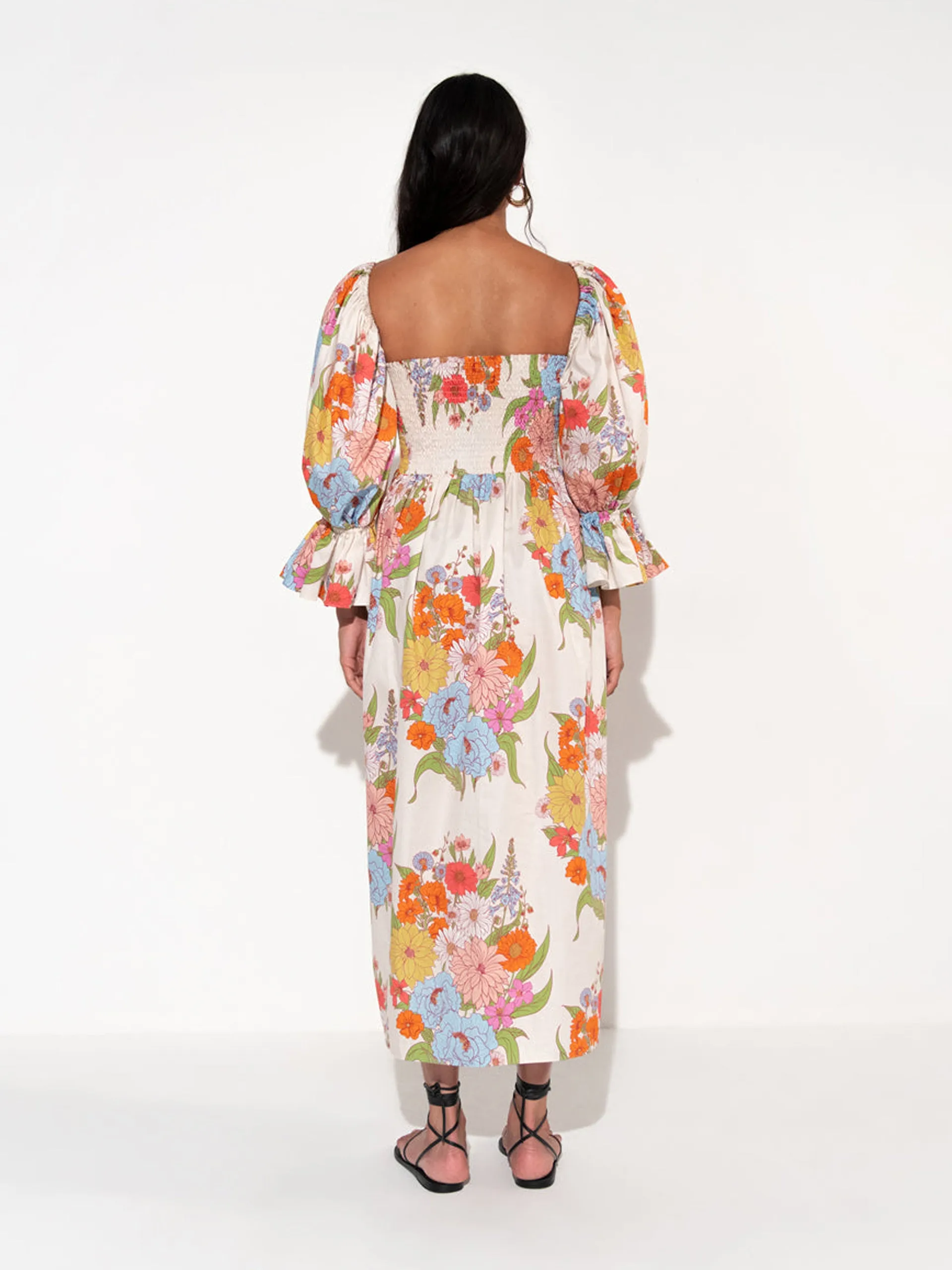 Artemis midi dress in Calliope floral print
