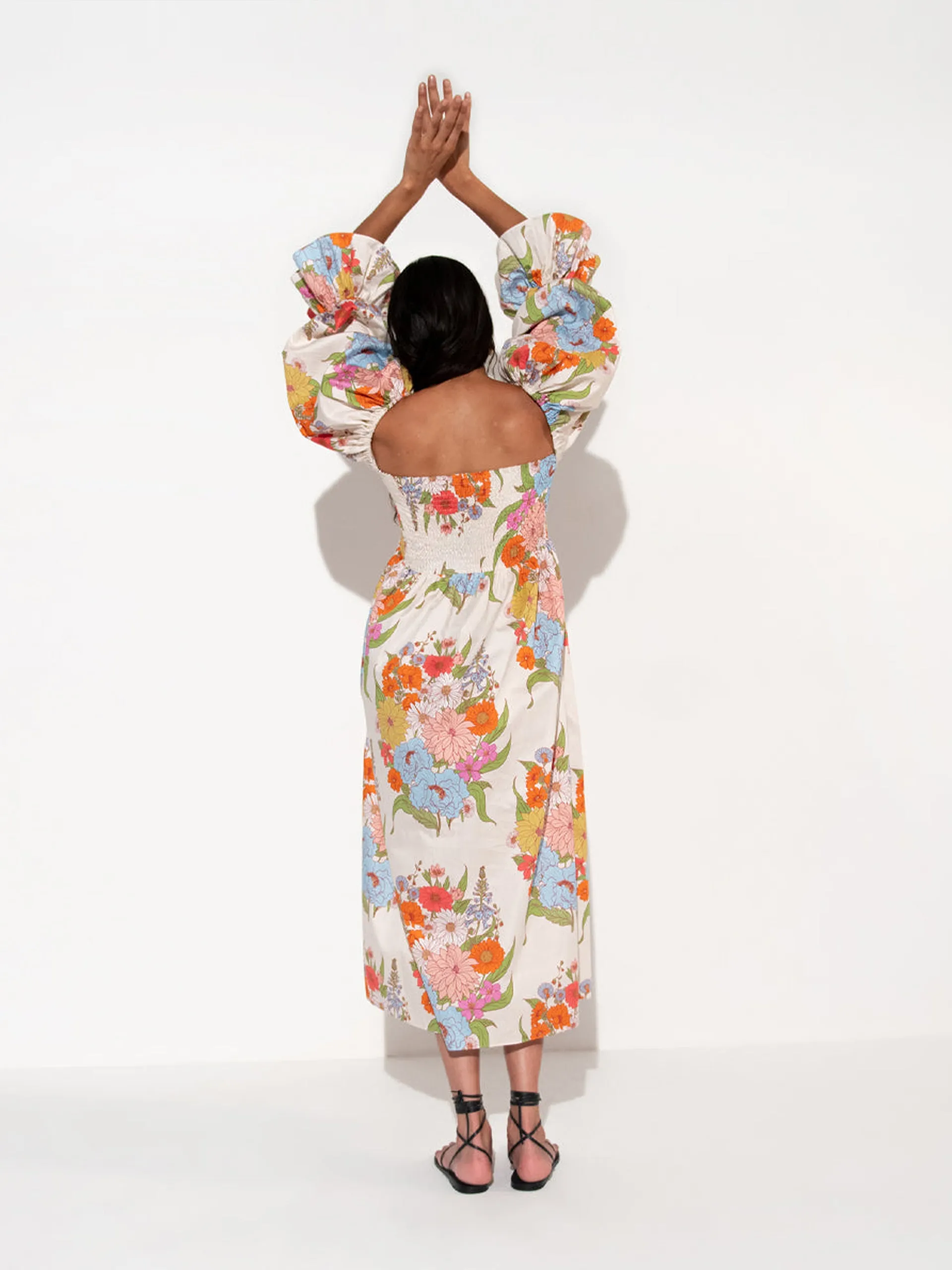 Artemis midi dress in Calliope floral print