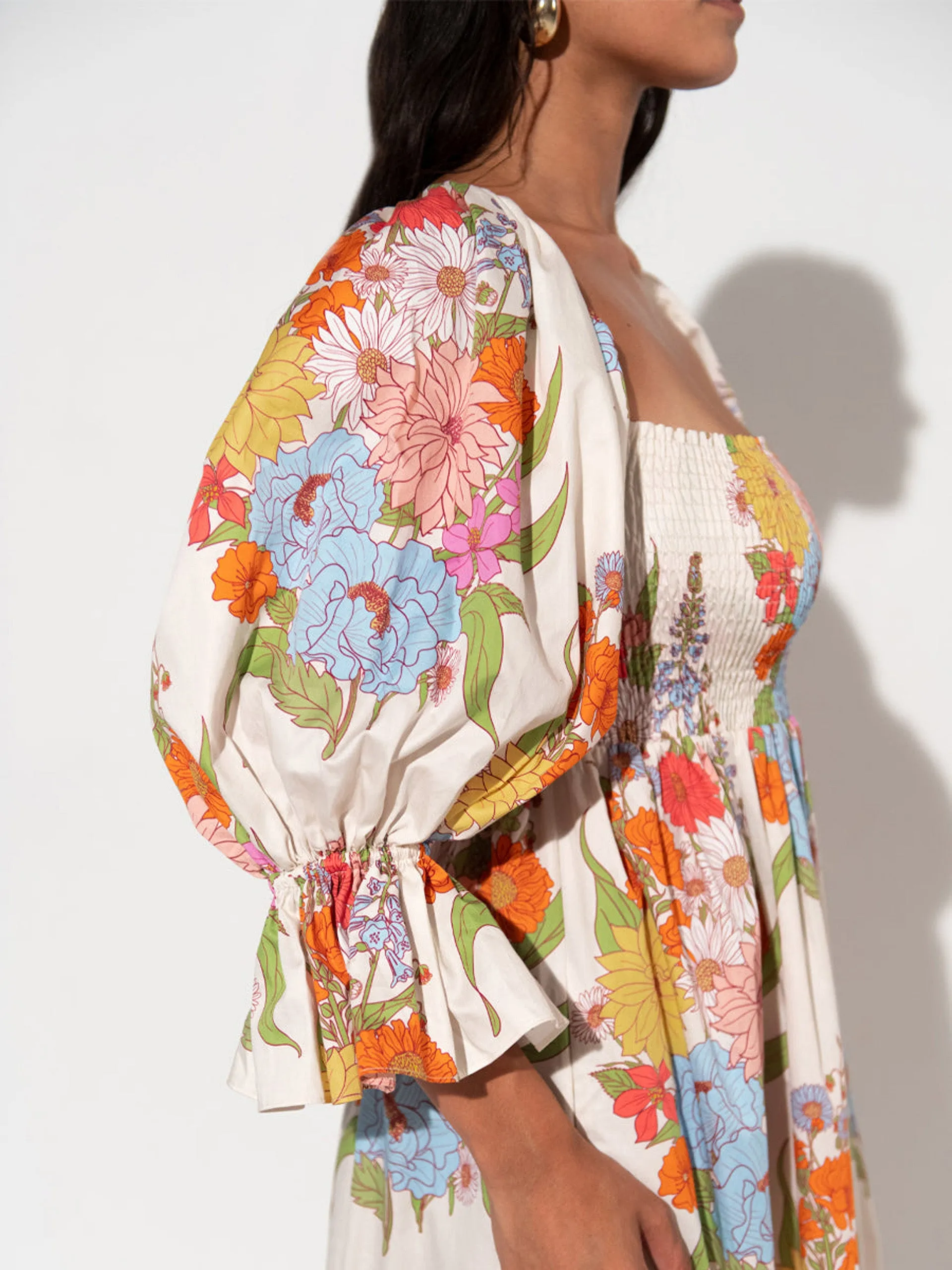 Artemis midi dress in Calliope floral print
