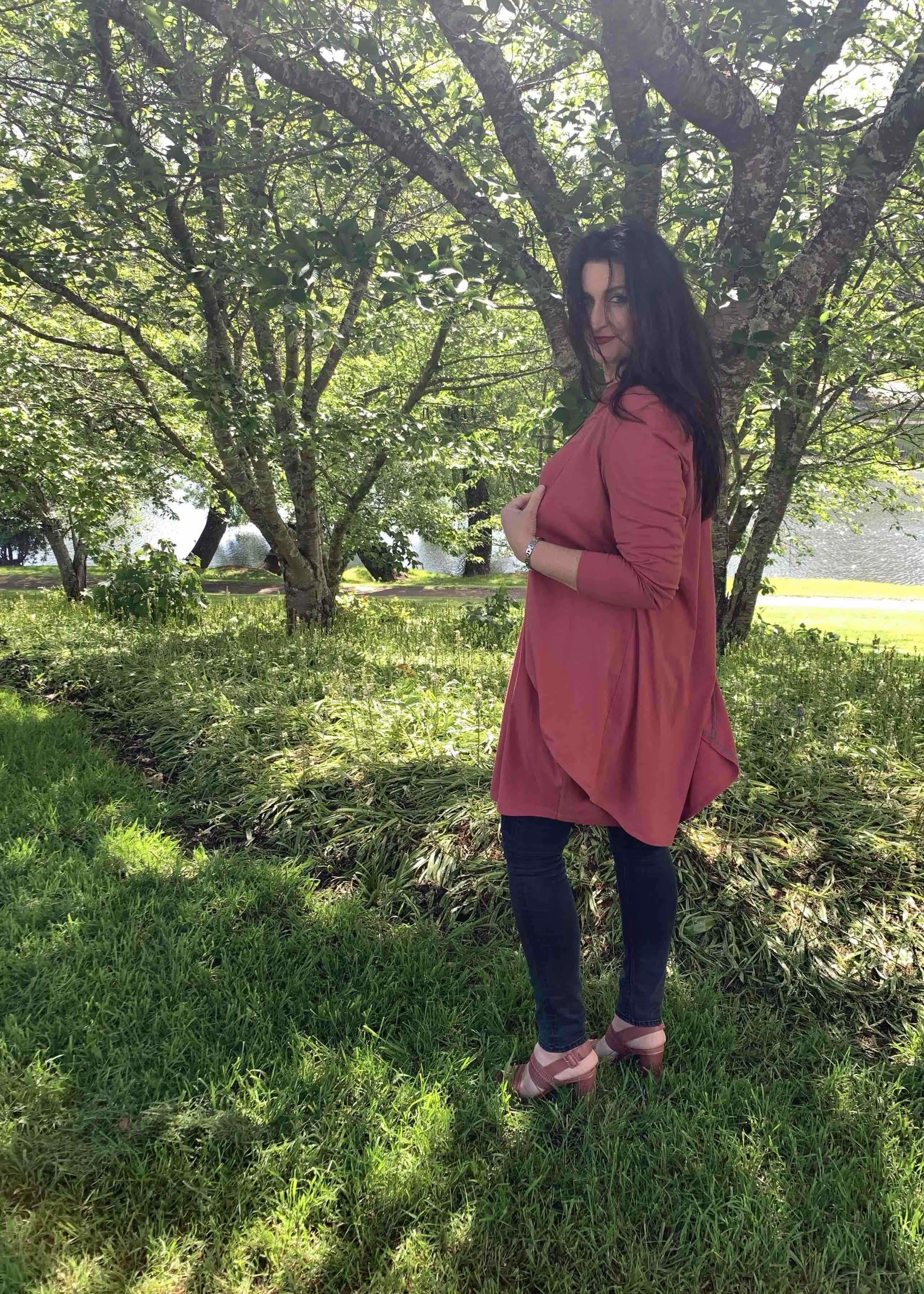AVIVA Dress in Deep Blush - low stock