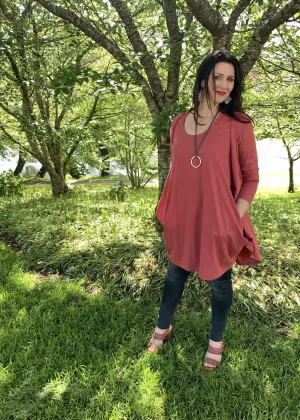AVIVA Dress in Deep Blush - low stock