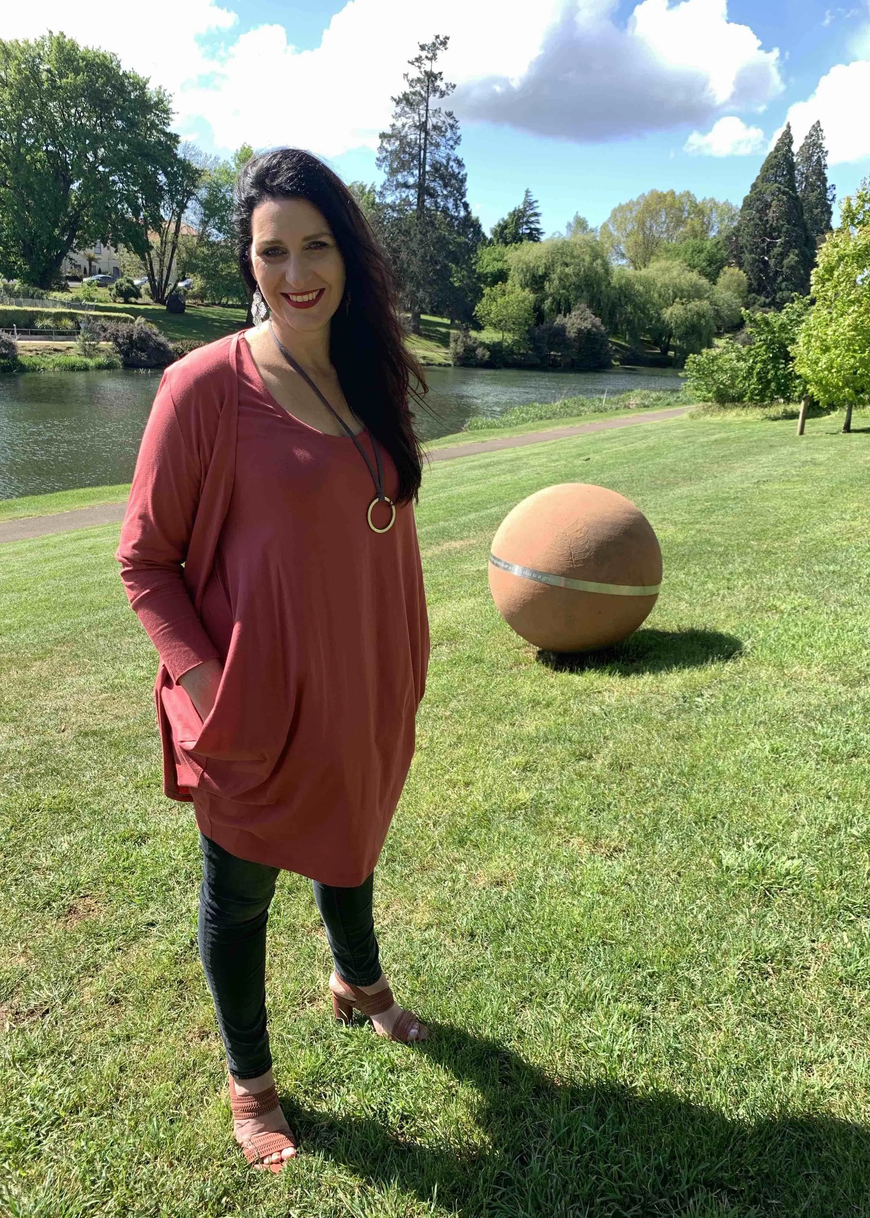 AVIVA Dress in Deep Blush - low stock