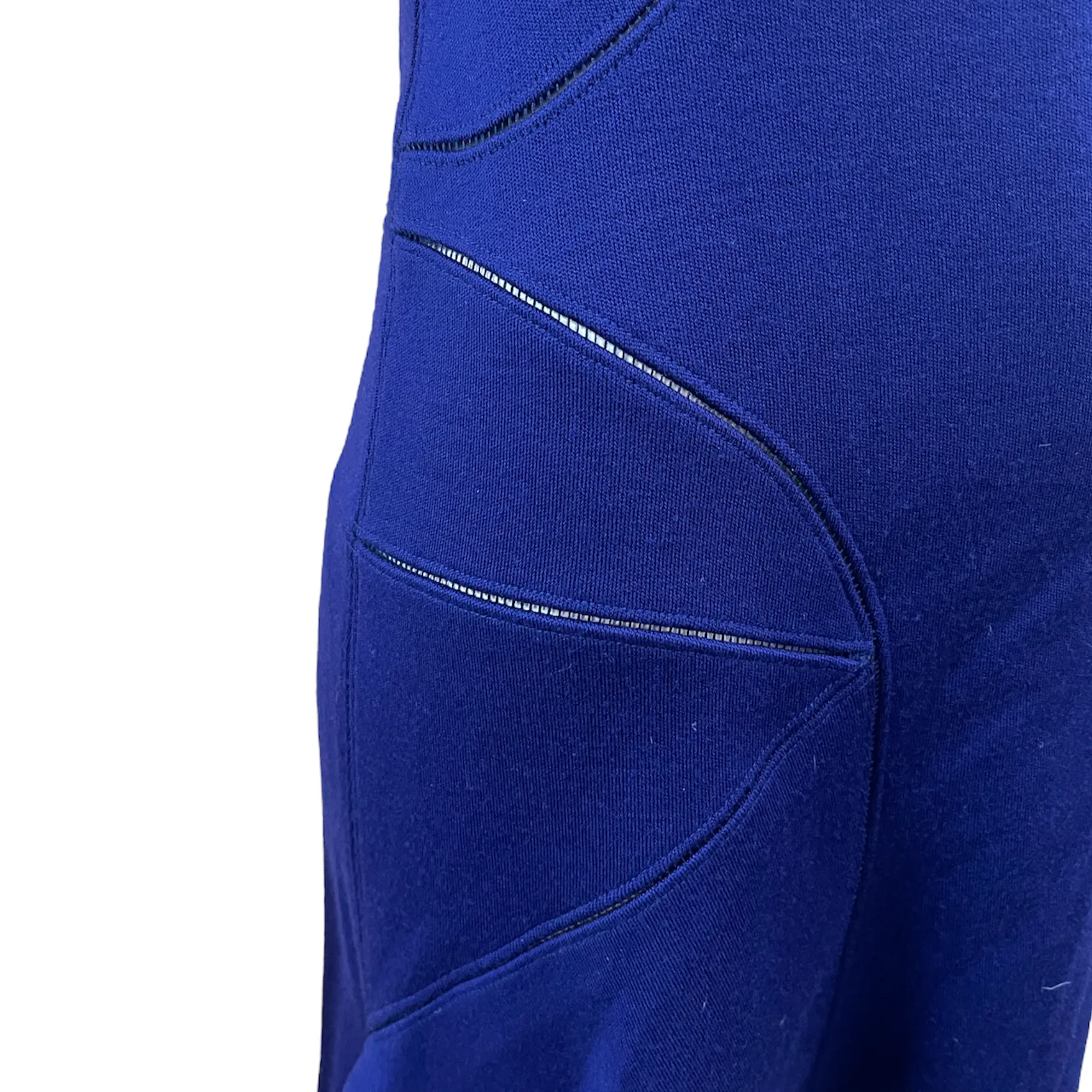 Azzedine Alaia 90s Electric Blue Body Con  Mini Dress