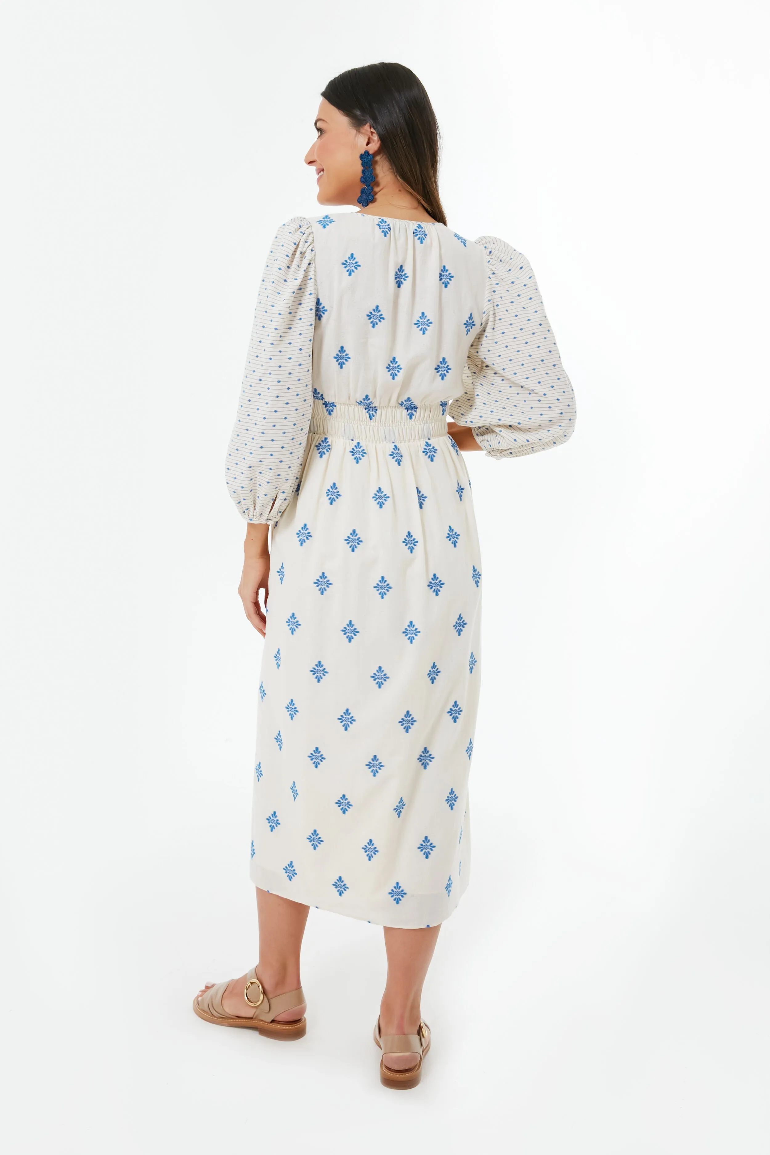 Blue Medallion Clementine Dress