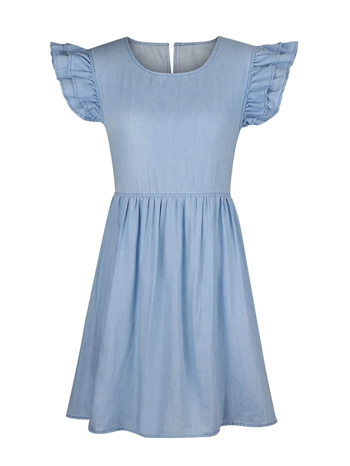 Calling Out Midi Denim Dress