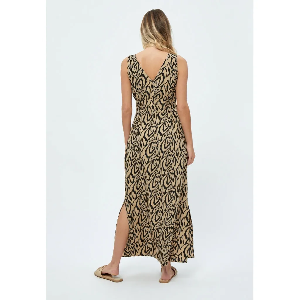 Daniela Sleeveless Maxi Dress - Cuban Sand Print