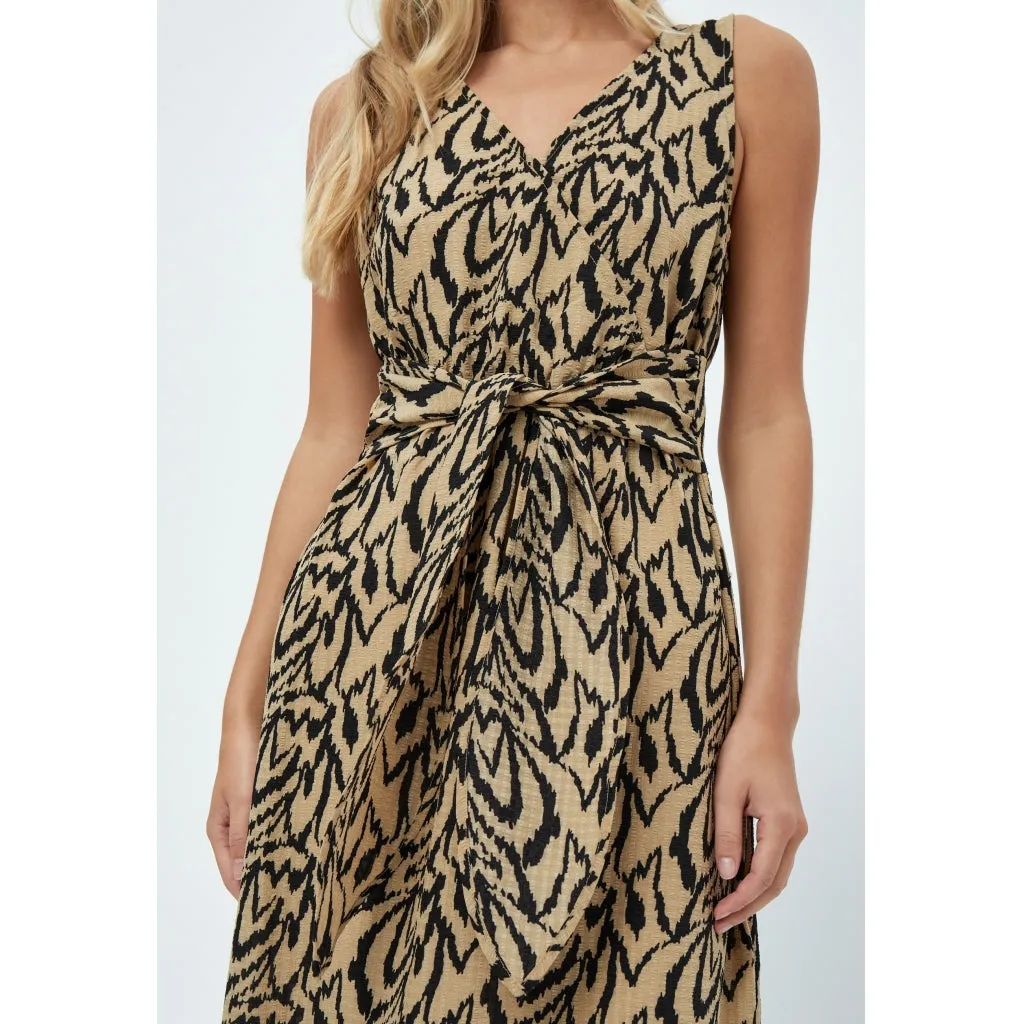 Daniela Sleeveless Maxi Dress - Cuban Sand Print