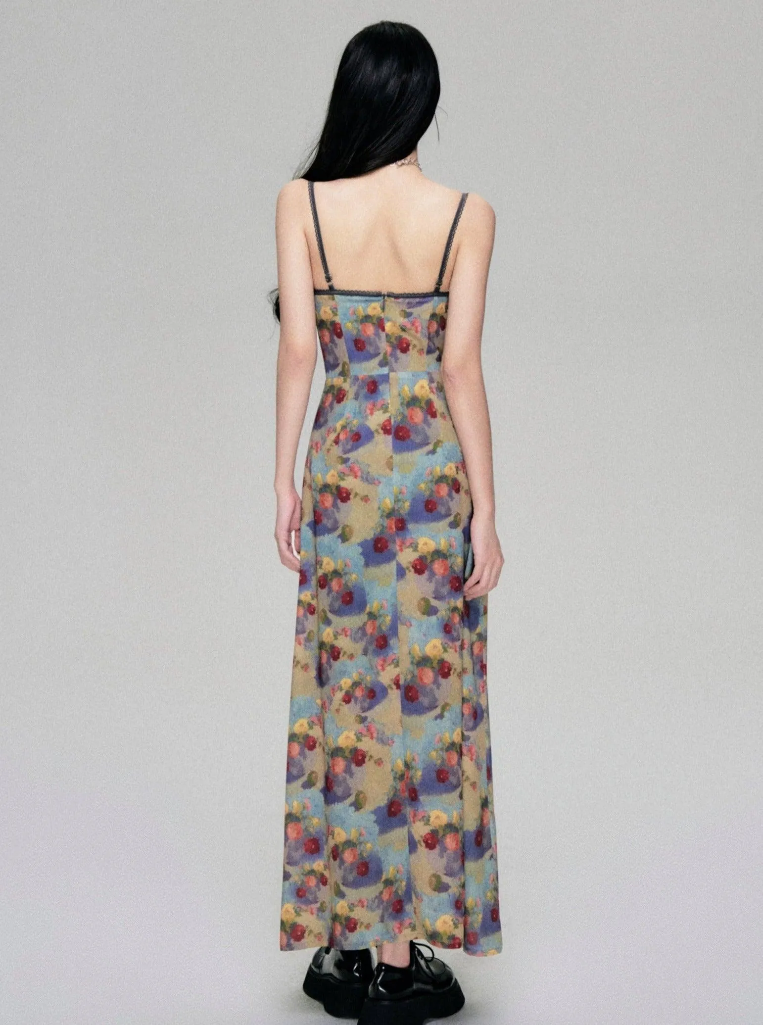 Floral Fantasy Bustier Maxi Dress