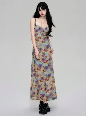 Floral Fantasy Bustier Maxi Dress