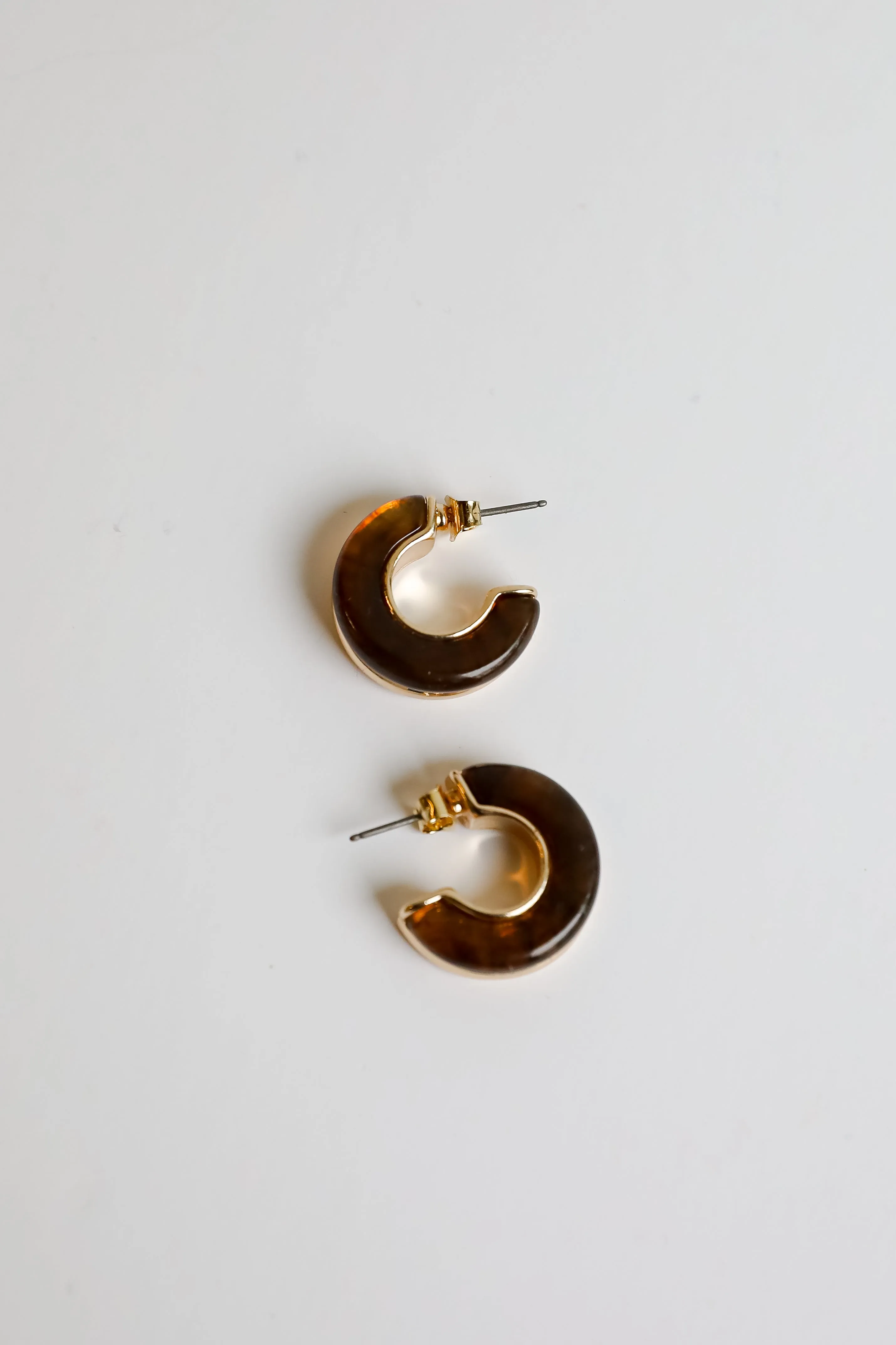 Haley Acrylic Hoop Earrings