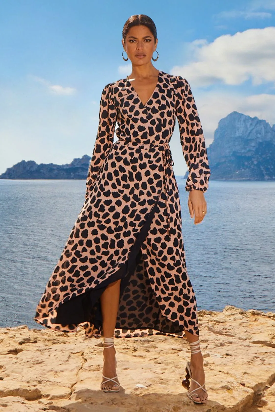 Jagger Maxi Dress In Beige Cloud