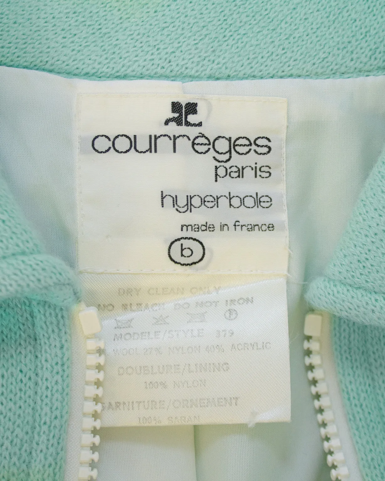 Mint Green Space Age Zip Front Dress