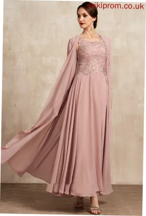 Mother Dress Mother of the Bride Dresses Chiffon of Scoop Bride Lace the Ankle-Length Sonia A-Line Neck