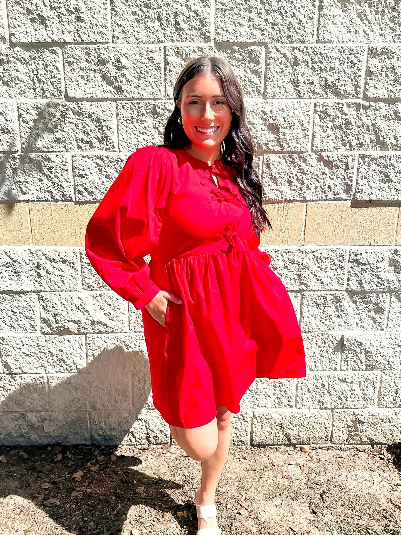 On Your Way Dress Red