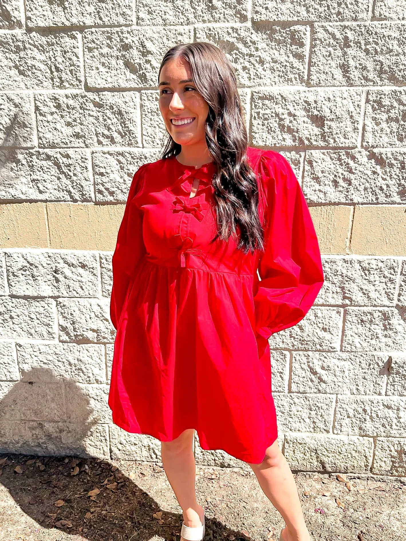 On Your Way Dress Red