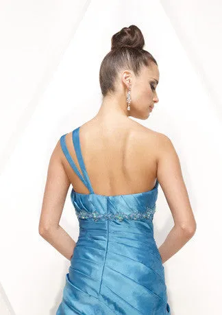 One Shoulder Slim A-Line Formal Prom Evening Dress HB136A