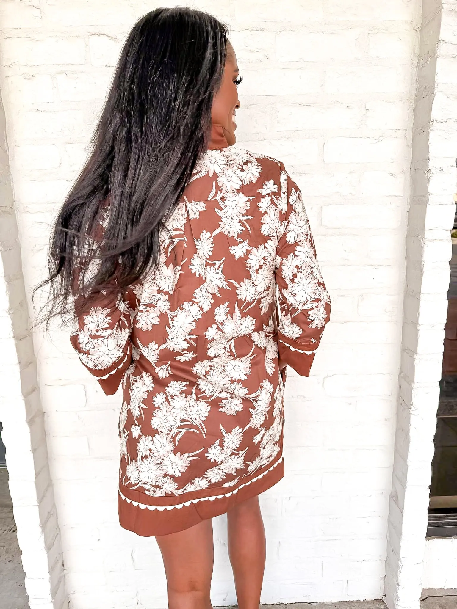 Perfect Sophistication Dress Brown