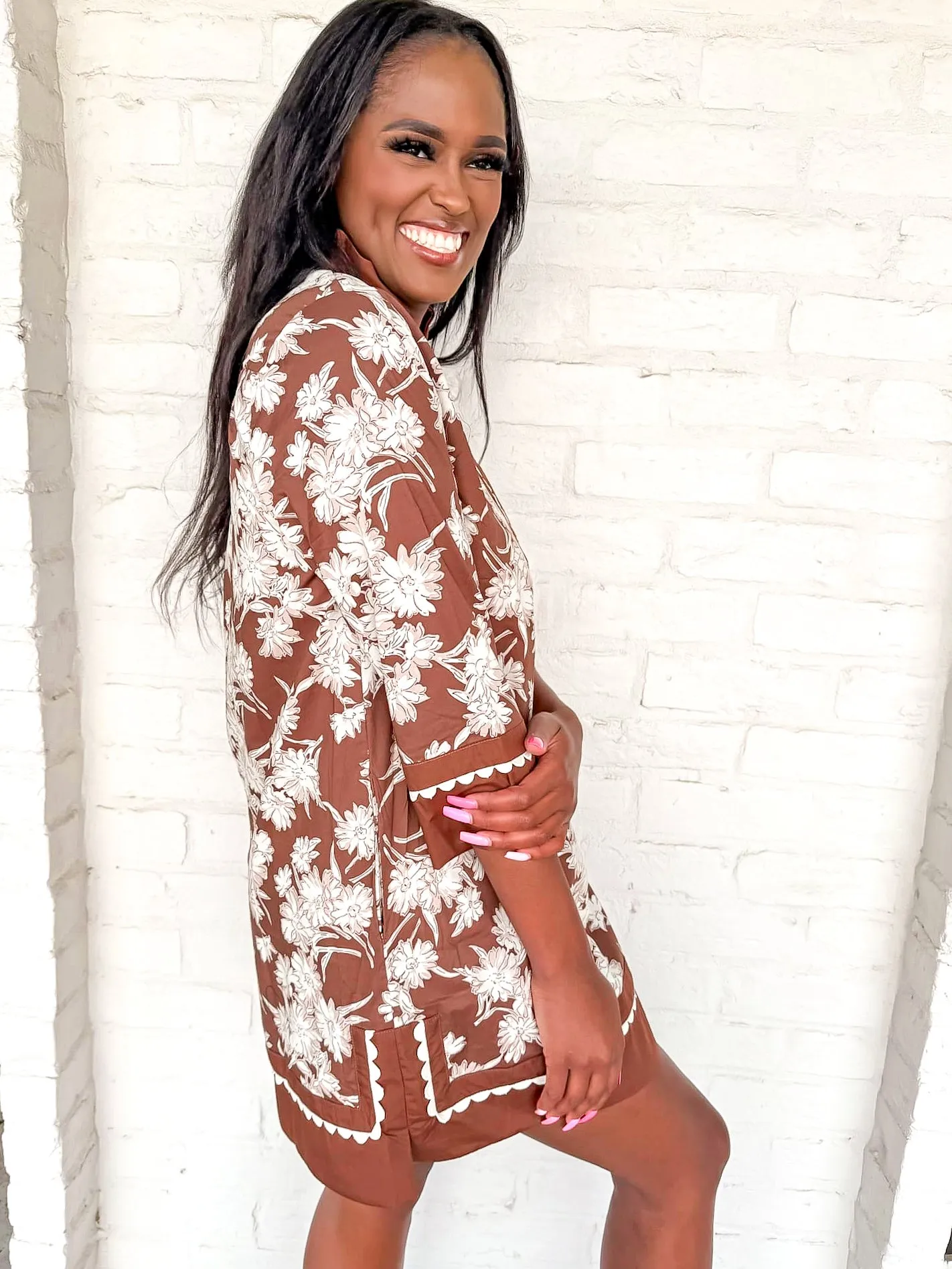 Perfect Sophistication Dress Brown