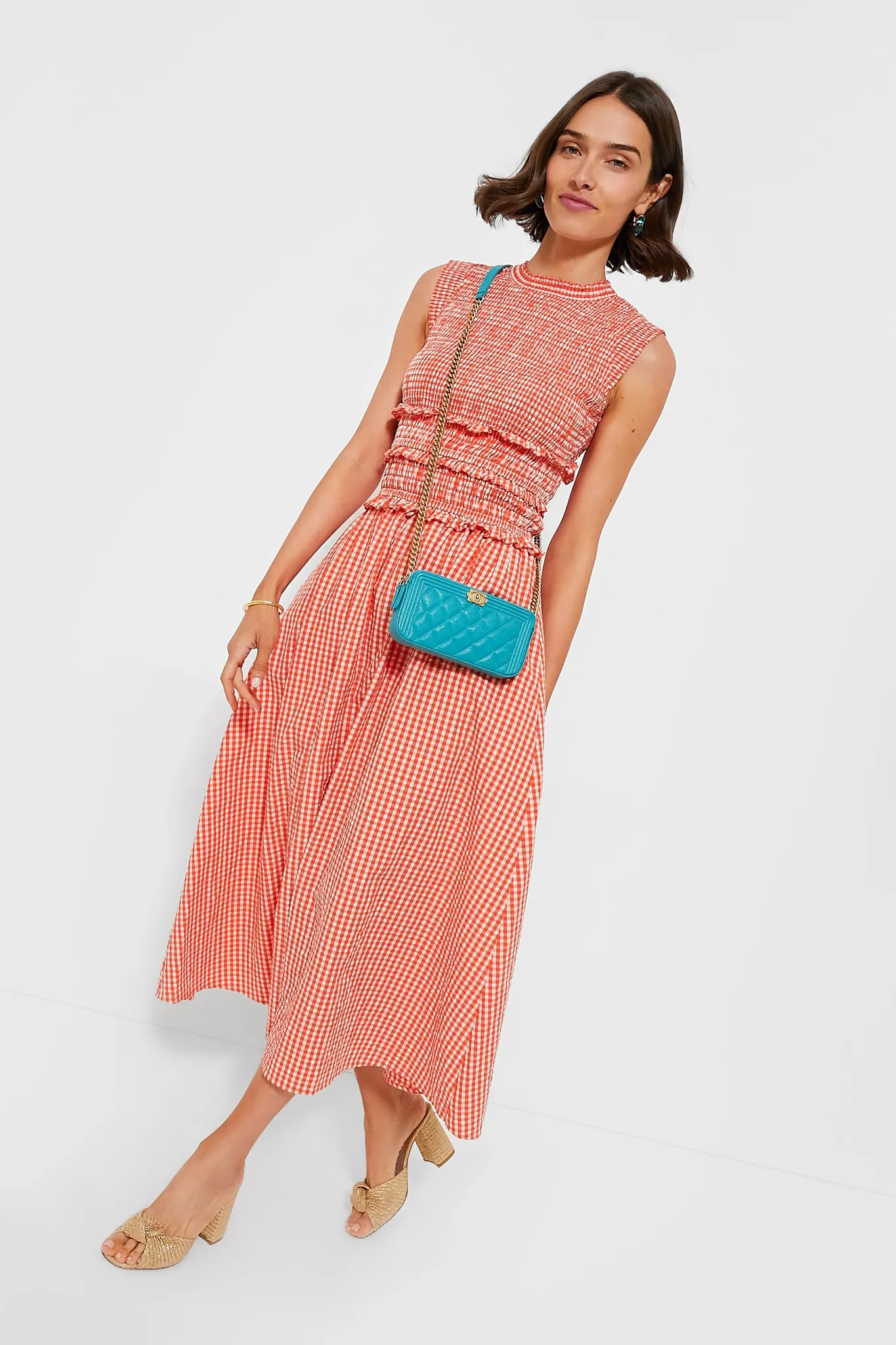 Poppy Gingham Louise Dress