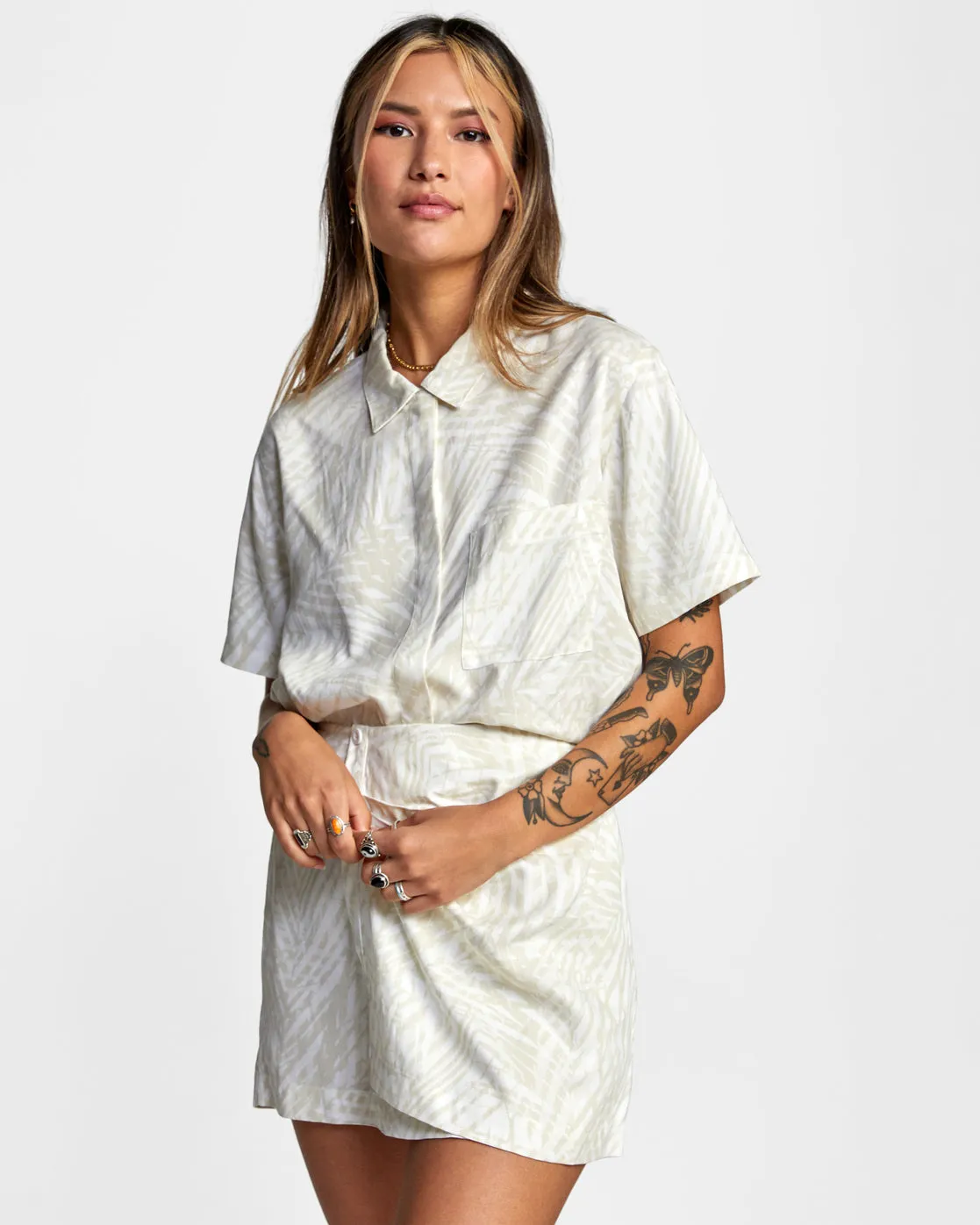 Reflection Mini Dress - Cloud