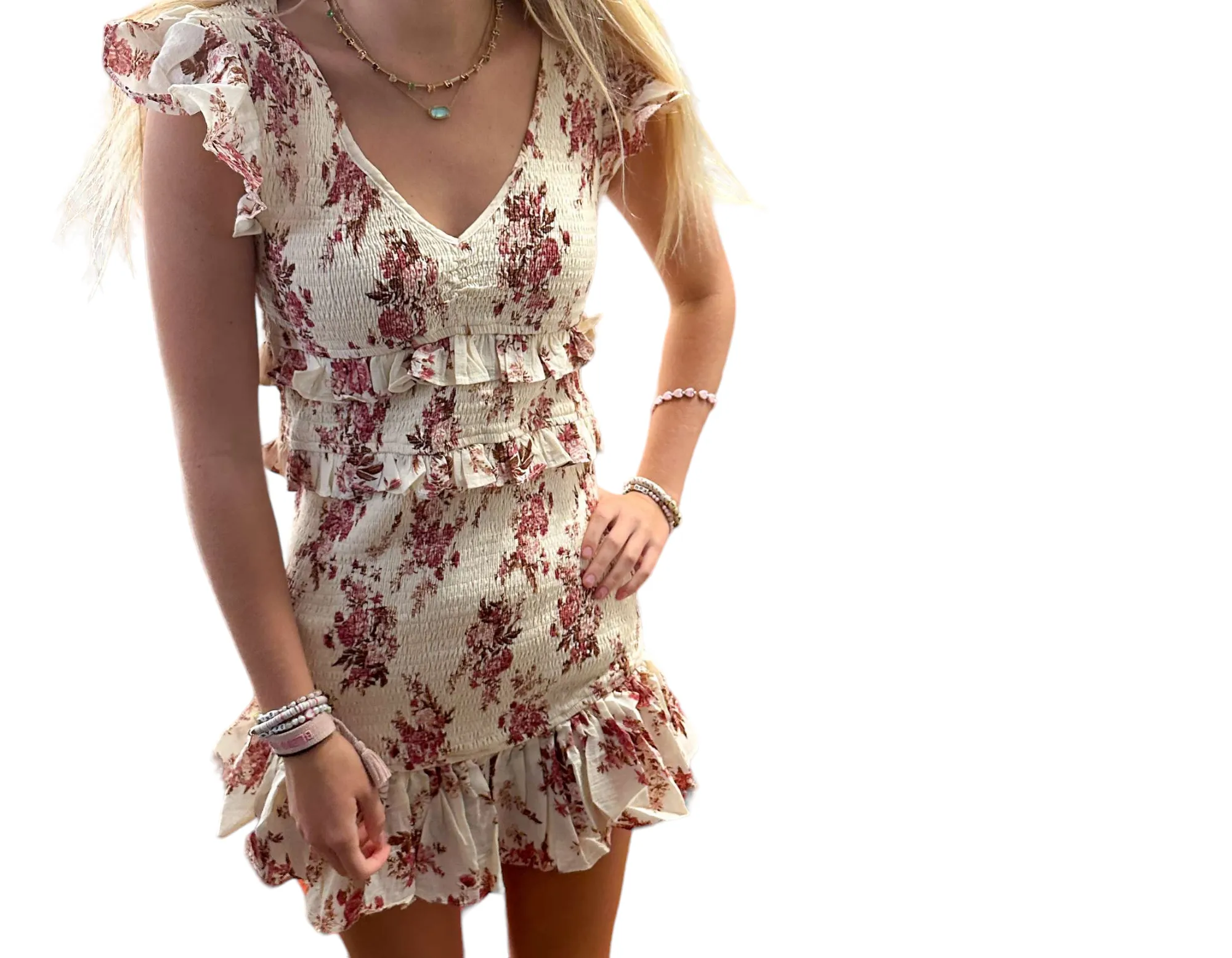 Riley Red & Cream Delight Dress