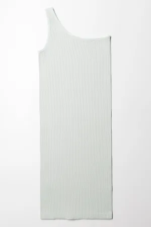 Seamless One Shoulder Dress Light Green