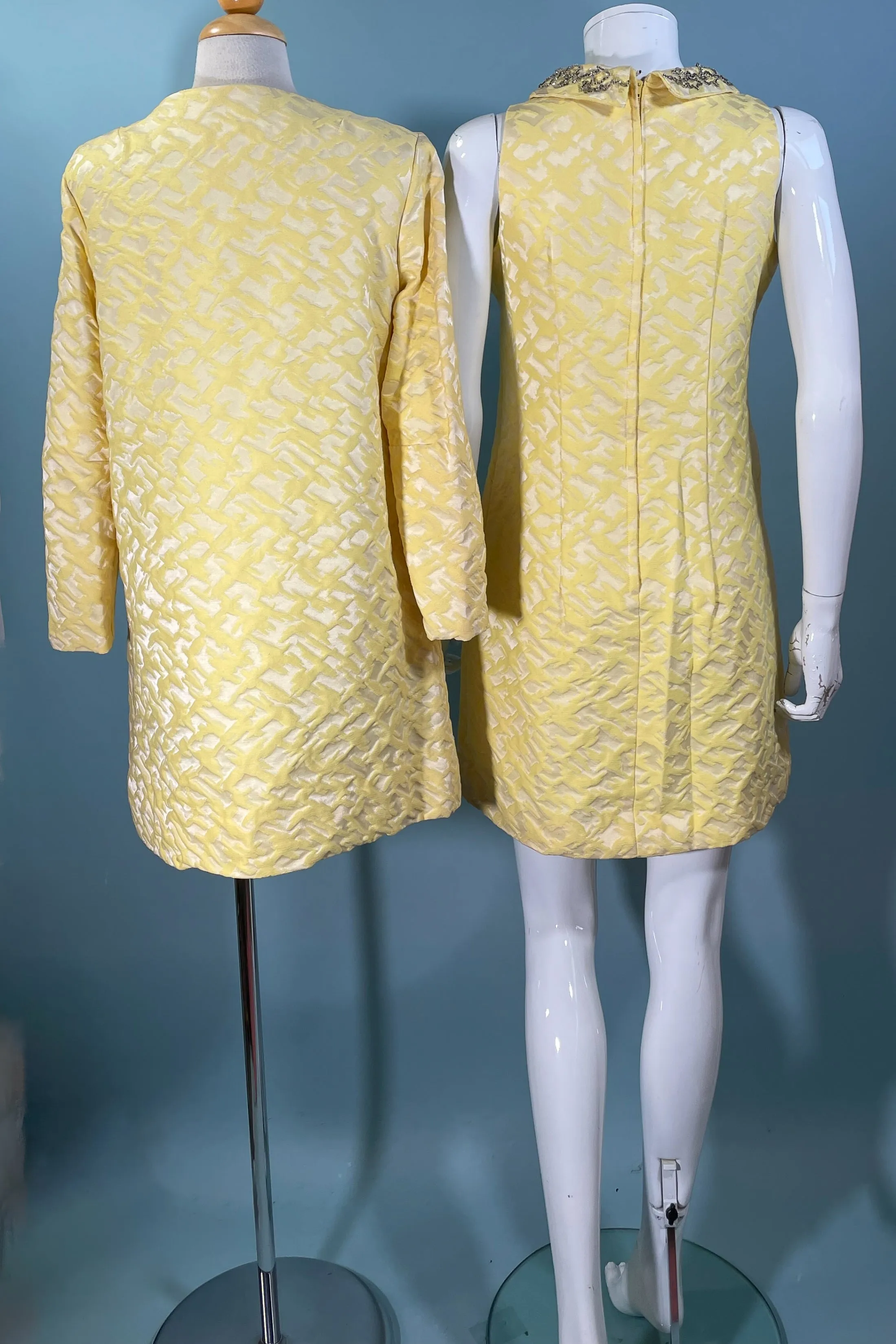 SOLD Vintage 60s Dress/Jacket/Coat Suit/Ensemble S