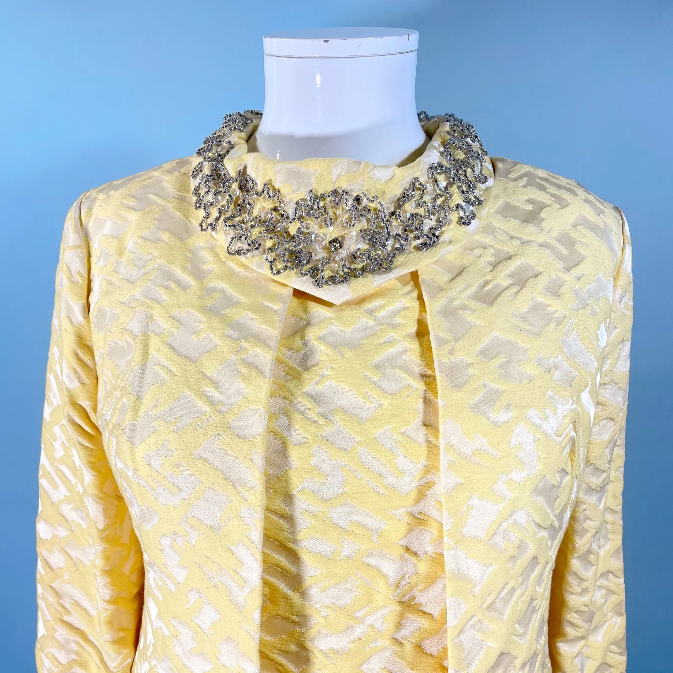 SOLD Vintage 60s Dress/Jacket/Coat Suit/Ensemble S