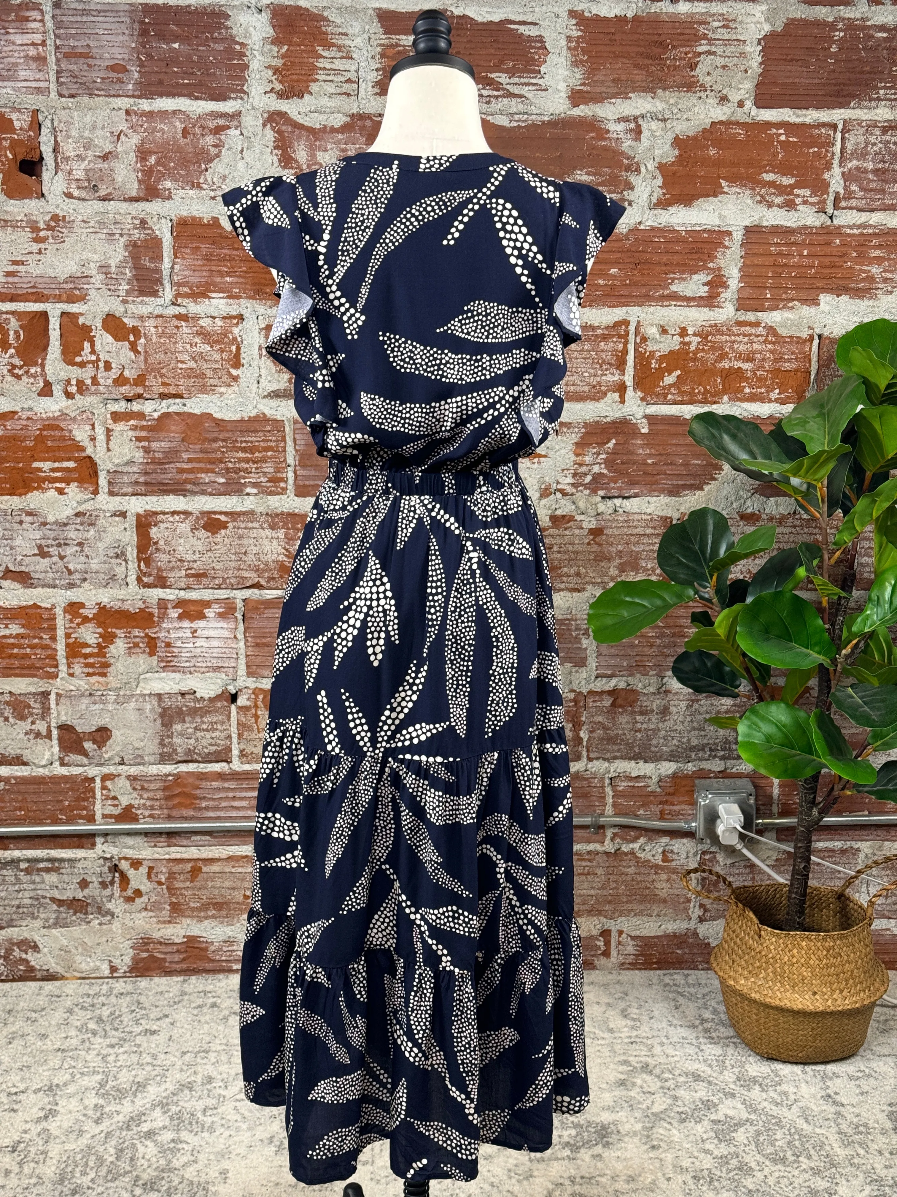THML Dottie Dress in Navy
