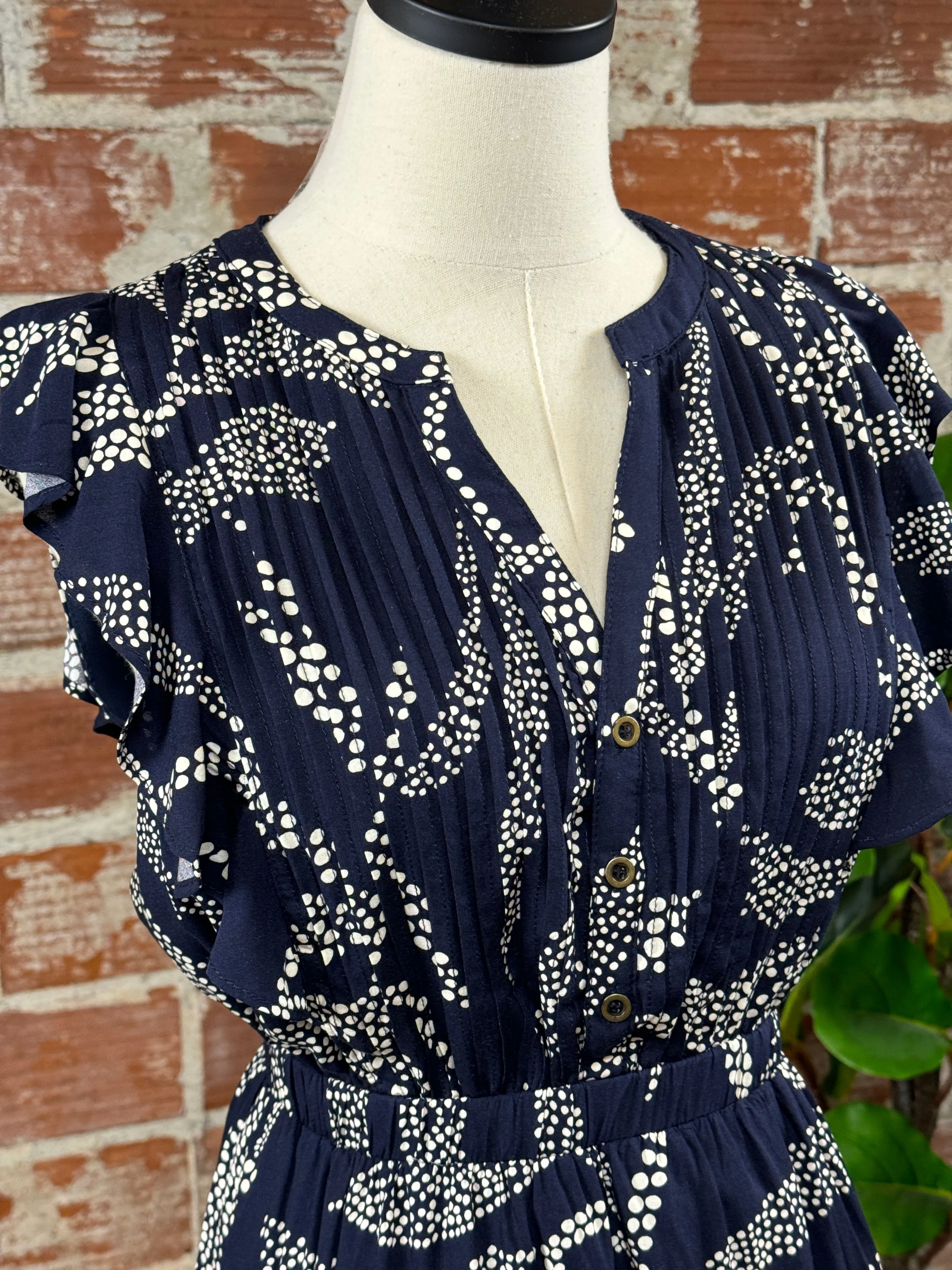 THML Dottie Dress in Navy