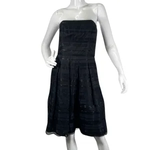 White House Black Market Strapless Layered Black Dress Cocktail Dress